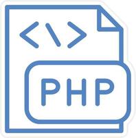 php archivo vector icono estilo