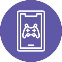 Mobile Gaming Vector Icon Design