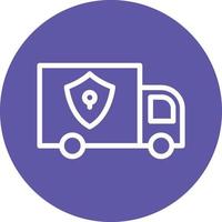 Locked Delivery Vector Icon Design