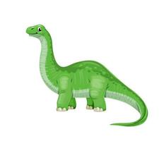 Cartoon Brontosaurus dinosaur cute character vector