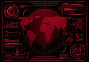 HUD UI, futuristic user interface and infographics vector