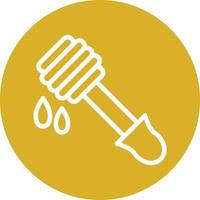 Honey Dipper Vector Icon Design