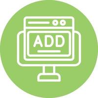 Online Ads Vector Icon Design