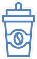 Coffee Takeaway Vector Icon Style