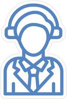 Call Center Vector Icon Style