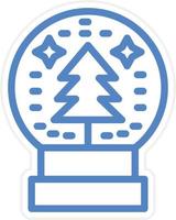 Snow Globe Vector Icon Style