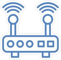 Wifi Router Vector Icon Style