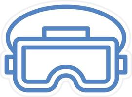 Vr Glasses Vector Icon Style