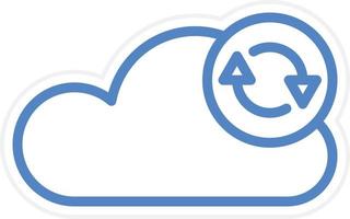 Data Synchronization Vector Icon Style