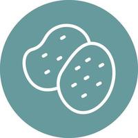 Potatoes Vector Icon Design