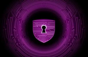 Modern Cybersecurity Technology Background with lock vector