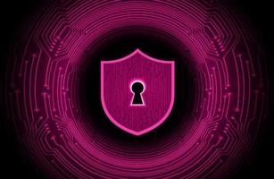 Modern Cybersecurity Technology Background with lock vector