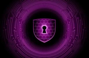 Modern Cybersecurity Technology Background with lock vector