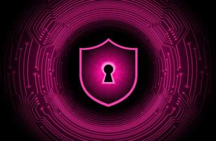 Modern Cybersecurity Technology Background with lock vector