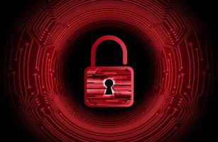 Modern Cybersecurity Technology Background with lock vector