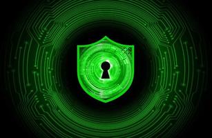 Modern Cybersecurity Technology Background with lock vector