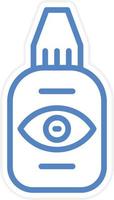 Eye Drop Vector Icon Style