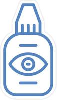 Eye Drop Vector Icon Style