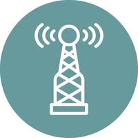 Radio Antenna Vector Icon Design