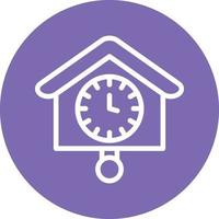 Cuckoo Clock Vector Icon Design