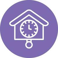 Cuckoo Clock Vector Icon Design