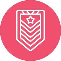 Army Chevron Vector Icon Design