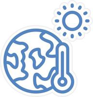 Global Warming Vector Icon Style