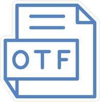 otf vector icono estilo