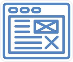 Wireframe Vector Icon Style