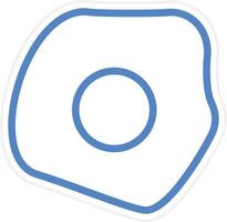 Fried Egg Vector Icon Style