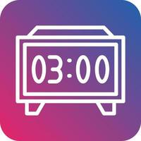 Digital Clock Vector Icon Design