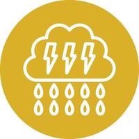 Heavy Rain Vector Icon Design