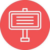 Signboard Vector Icon Design