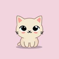 cute cat with sweety smille vector