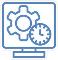 Monitor Vector Icon Style