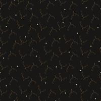 Seamless pattern with gold leaves on a black background vector