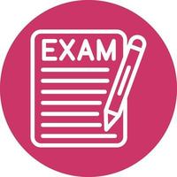 Exam Vector Icon Design