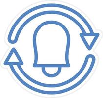 Alarm Repeat Vector Icon Style