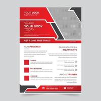 Trendy professional and modern corporate marketing business flyer design vector template