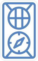 Army Compass Vector Icon Style