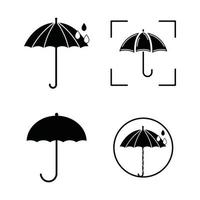 Umbrella icon logo design vector