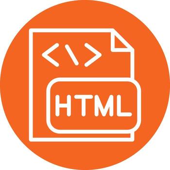 HTML File Vector Icon Design