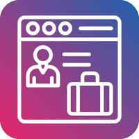 Web Portfolio Vector Icon Design
