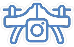 Camera Drone Vector Icon Style