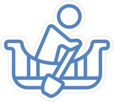 Rowing Vector Icon Style