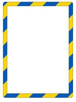 marco hecho de ucranio bandera rayas con blanco blanco antecedentes foto