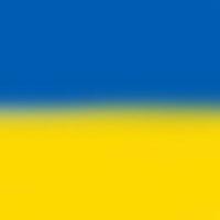 square background with painted flag of Ukraine photo