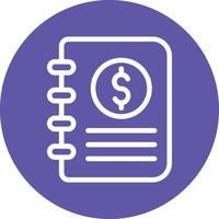 Accounting Book Vector Icon Design