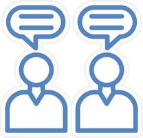 Dialogue Vector Icon Style