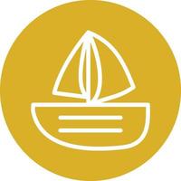 diseño de icono de vector de barco de vela